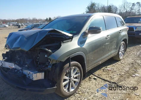 2015 Toyota Highlander Limited V6 из США, поврежденный, VIN 5TDDKRFH1FS090830